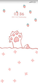 Cute cat paw