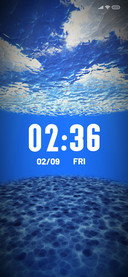 In the clear water