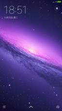 紫色原宿星空唯美主题