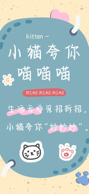小猫夸你喵喵喵