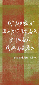 你就该灼灼手写体