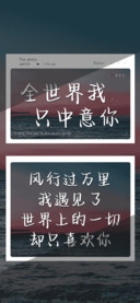 全世界我只中意你
