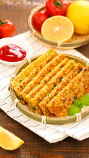 香煎鸡蛋米饼