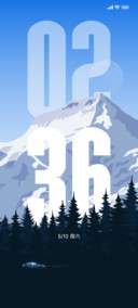 澎湃景深雪山