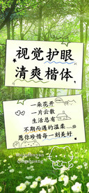 视觉护眼清爽楷体