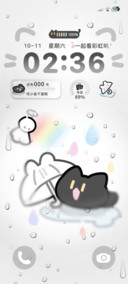 彩虹小黑猫