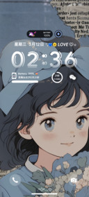 复古蓝调花漾少女