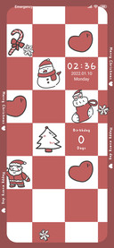 Red grid christmas