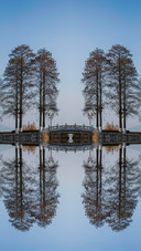 The misty bridge over east lake