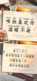 唯独喜欢你温暖不渝