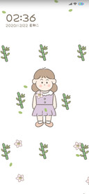 可爱圆脸小女孩
