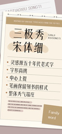 三极秀宋体 细