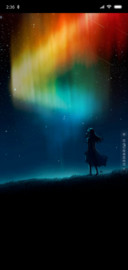 彩虹极光