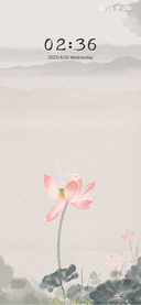 Between flowers