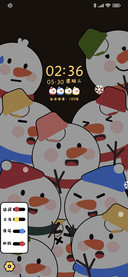 小组件点亮雪人