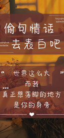 偷句情话去表白吧
