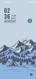 Mountain and dawn