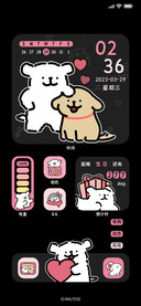 线条小狗满分可爱