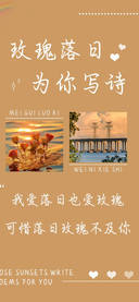 玫瑰落日为你写诗
