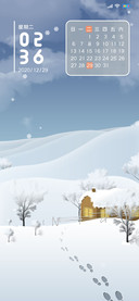 简约雪冬见