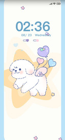 Happy puppy duck