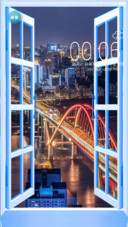窗外夜景迷人