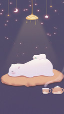 Warm bear's daily life