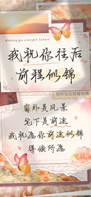 我祝你往后前程似锦