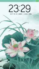 水墨荷花