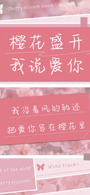 樱花盛开我说爱你
