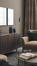 Mock-Up Frame in Home Interior Background