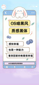 OS暗黑风质感黑体