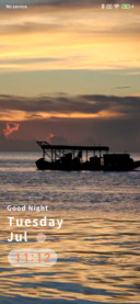 Sea dusk