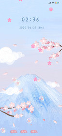 油画樱花开了