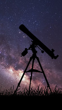Telescope and Starry Sky