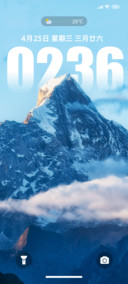 澎湃景深苍茫雪山