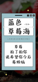 蓝色草莓海