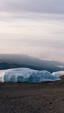 The remaining glaciers of mount kilimanjaro