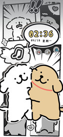 线条小狗 漫画充电
