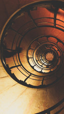Aerial view of the spiral staircase in Paris