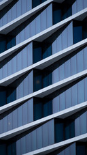 Minimalist building facade closeup