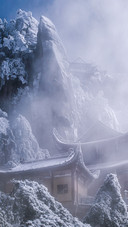 九华山冬日禅意