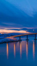 Sommaroy Tromso Sunset Bridge