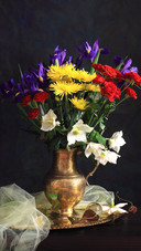 Flower arrangement and flower path 6