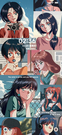 复古漫画 日系少女