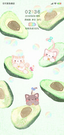 可爱猫咪牛油果G