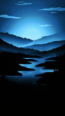 Blue Landscape