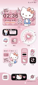 凯蒂猫粉墨晕染