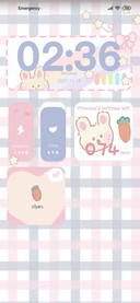 Pink Blue Rabbit