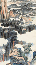 张大千 青山独归远